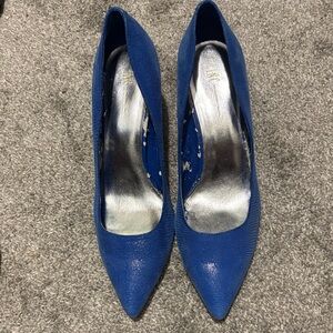 INC International Concepts Blue Pointed-Toe Pumps